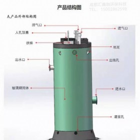 成都污水提升泵生產(chǎn)廠家 生產(chǎn)銷售一體化污水設(shè)備 成品玻璃鋼化糞池