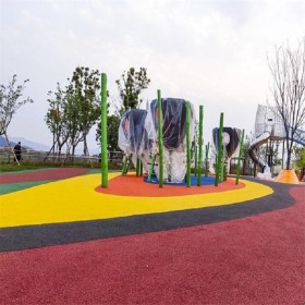 露骨地坪 彩色透水混凝土 透水地坪粘接料廠家 市政建設(shè)、園林景觀