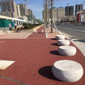 透水混凝土 細粒式彩色混凝土 操場彩色混凝土 生態(tài)透水混凝土 材料