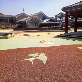 益陽市 彩色混凝土路 操場彩色混凝土 生態(tài)透水混凝土 海綿城市透水砼 原材料廠家