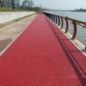 韶關市 生態(tài)透水混凝土 車行彩色透水混凝土路 彩色透水綠道 透水混凝土街道 厚度 施工圖