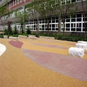 佛山市 生態(tài)透水混凝土 普通透水混凝土操場彩色混凝土 彩色強固混凝土 原材料廠家批發(fā)
