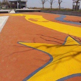 梧州市 園林道路彩色混凝土 彩色強固透水混凝土 生態(tài)透水地坪 廠商銷售