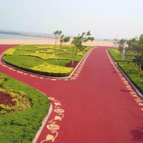 池州市 普通彩色透水混凝土 生態(tài)透水地坪 彩色強固透水混凝土 施工方案