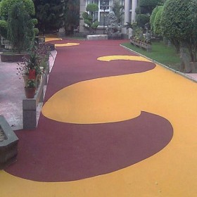 遼寧 生態(tài)透水混凝土 彩色耐磨混凝土 海綿城市透水地坪 材料廠家免費施工指導
