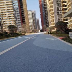 咸陽市 小區(qū)彩色混凝土 學(xué)校操場彩色透水混凝土 透水綠道 電話咨詢