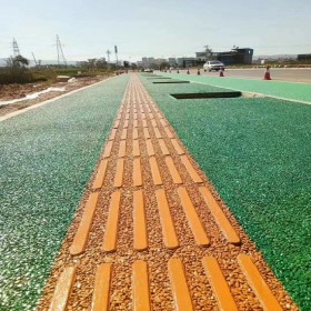 敦煌市 彩色透水路面 生態(tài)透水混凝土材料 透水混凝土噴漆 供應商